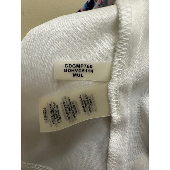 Guess Women's Colorful Halter Neck Tropical Vacation Flowy Mini Dress Size 10 - Picture 9 of 15